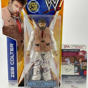 WWE NXT Zeb Colter Signed Mattel Wrestling Figure Autograph Un-Americans JSA COA