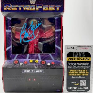 WWE Ric Flair Signed Mattel Retrofest GS Exclusive Wrestling Figure A JSA COA
