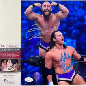 AEW John Silver & Alex Reynolds Signed Dark Order 8x10 Photo All Elite JSA COA