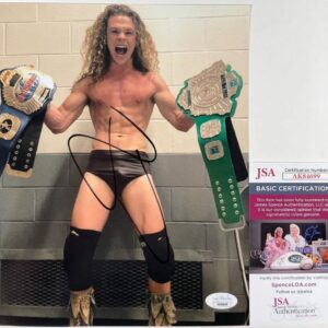 AEW Jungle Boy Jack Signed All Elite Wrestling 8x10 Photo A Autograph JSA COA
