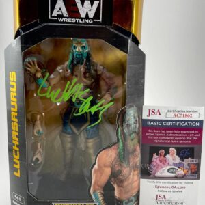 AEW Luchasaurus Signed All Elite Wrestling Unrivaled Figure Autograph JSA COA