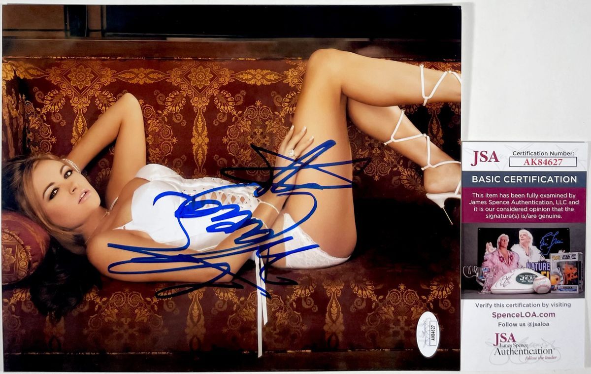 AEW Maria Kanellis Playboy Playmate Signed 8x10 Photo D Autograph WWE JSA COA