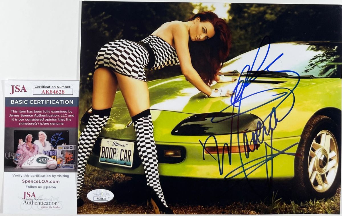 AEW Maria Kanellis Playboy Playmate Signed 8x10 Photo E Autograph WWE JSA COA