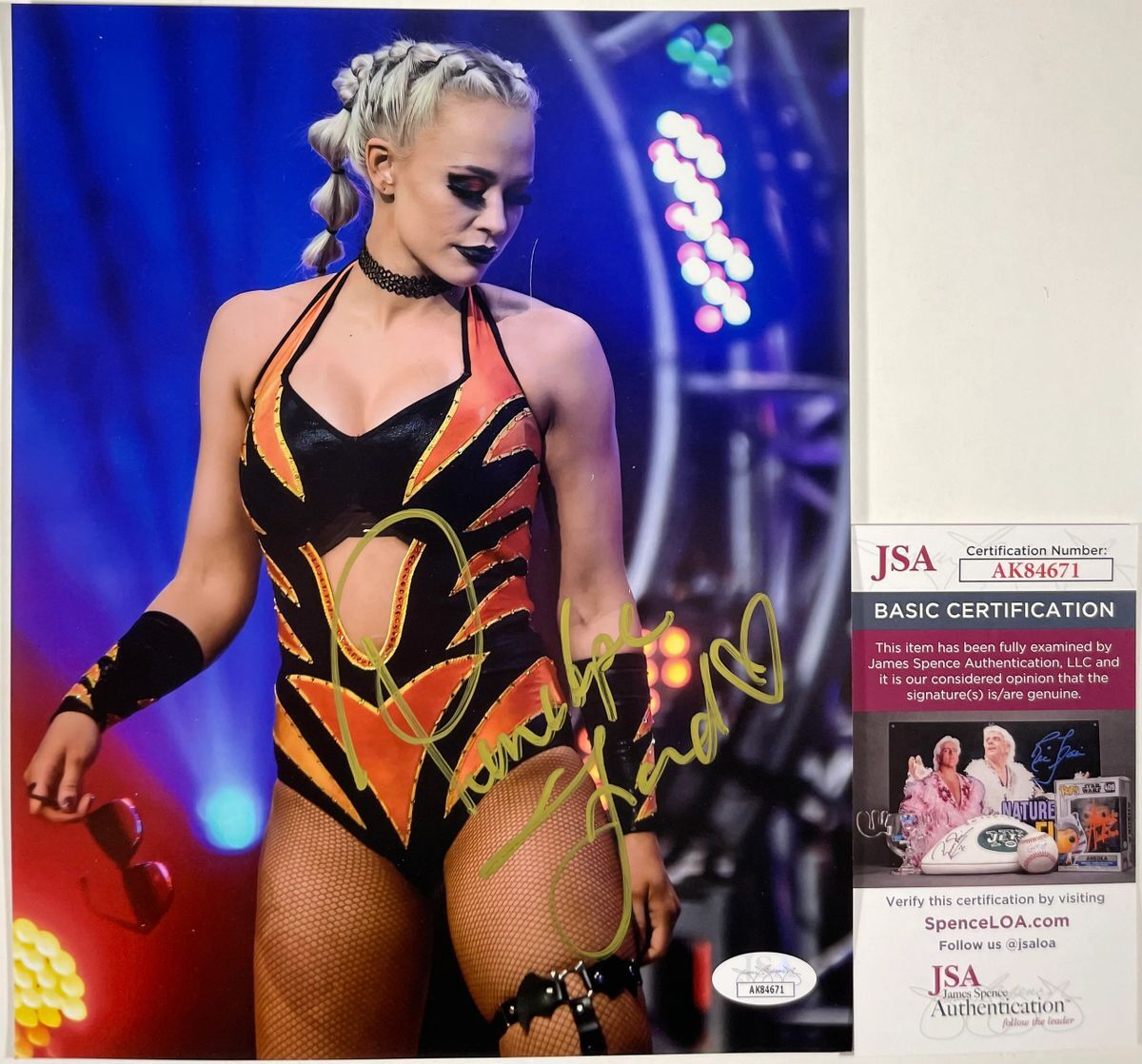 AEW Penelope Ford Signed All Elite Wrestling 8x10 Photo A Autograph JSA COA