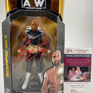 AEW Scorpio Sky Signed All Elite Wrestling Unrivaled Figure Autograph JSA COA