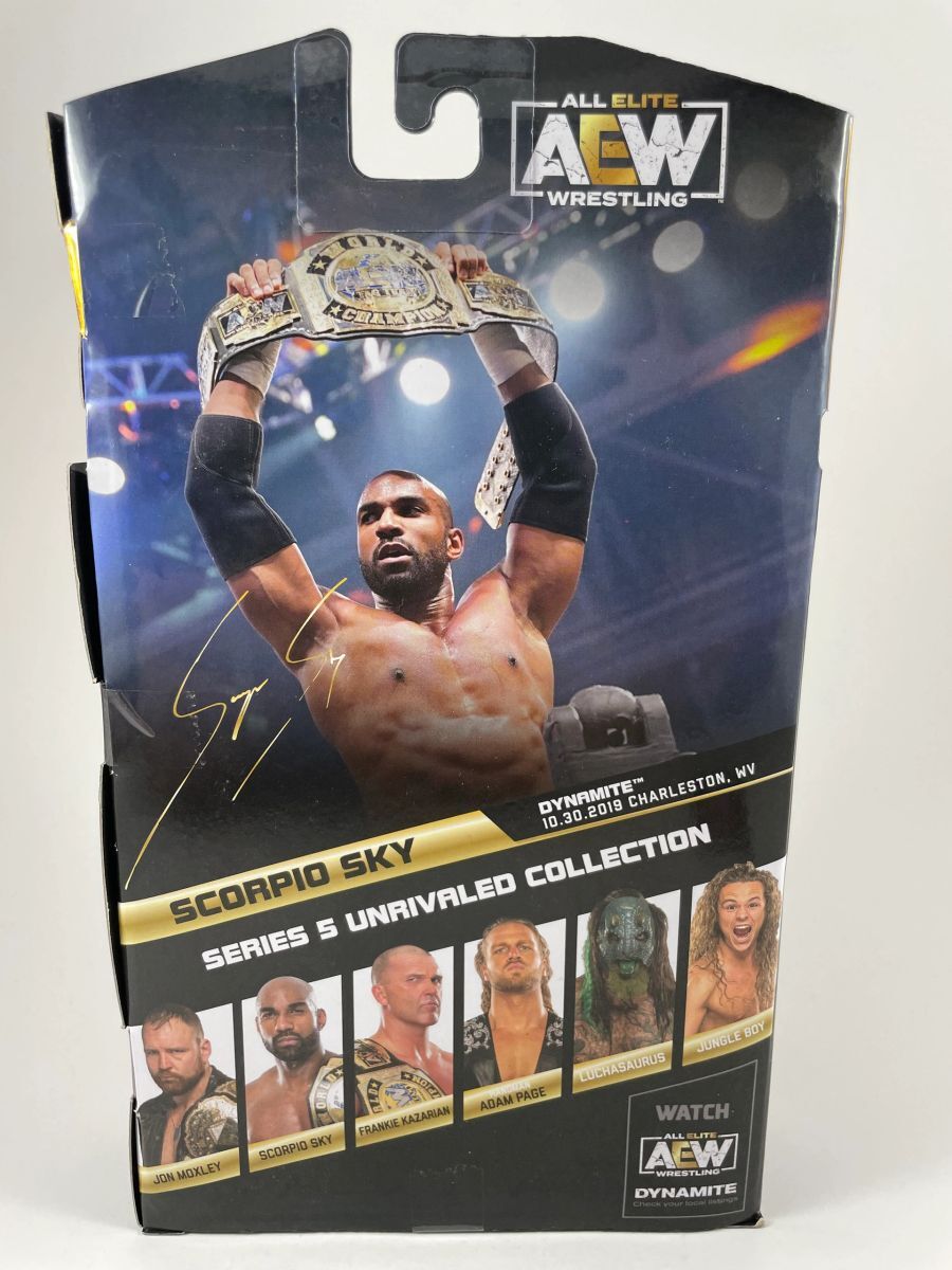 AEW Scorpio Sky Signed All Elite Wrestling Unrivaled Figure Autograph JSA COA - Image 4