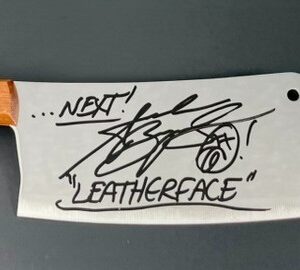 Andrew Bryniarski The Texas Chainsaw Massacre Leatherface Signed Cleaver JSA COA