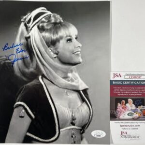 Barbara Eden Signed I Dream Of Jeannie B&W 8x10 Photo I Autograph JSA COA