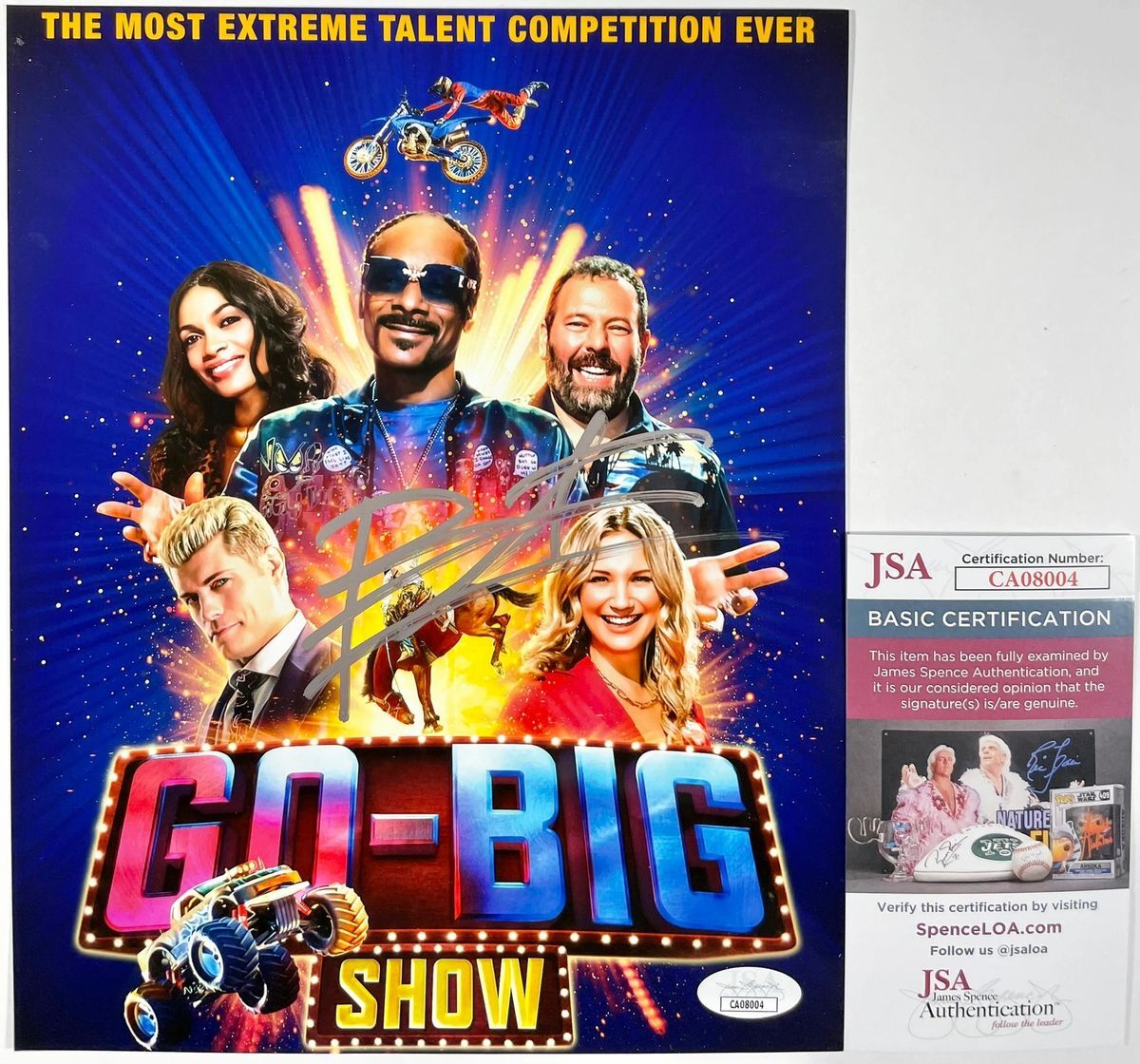 Bert Kreischer Signed Go-Big Show 8x10 Photo Authentic Autograph JSA COA