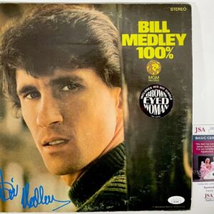 Bill Medley Signed Bill Medley 100% Vinyl Record Autograph Righteous JSA COA