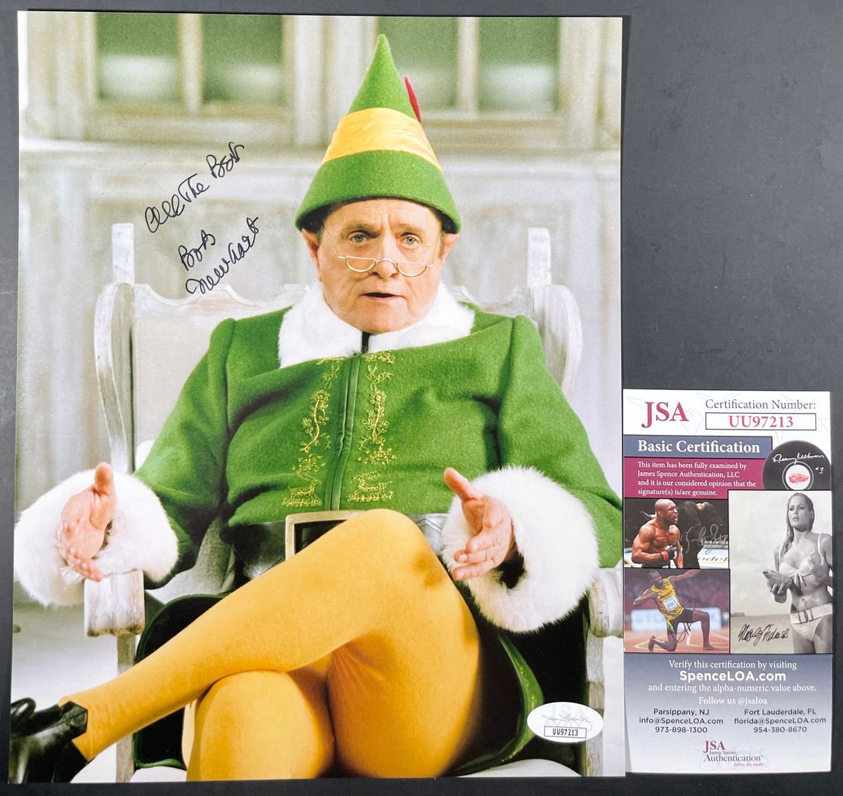 Bob Newhart Autographed Elf "Papa Elf" 8x10 Photo B Signed JSA COA