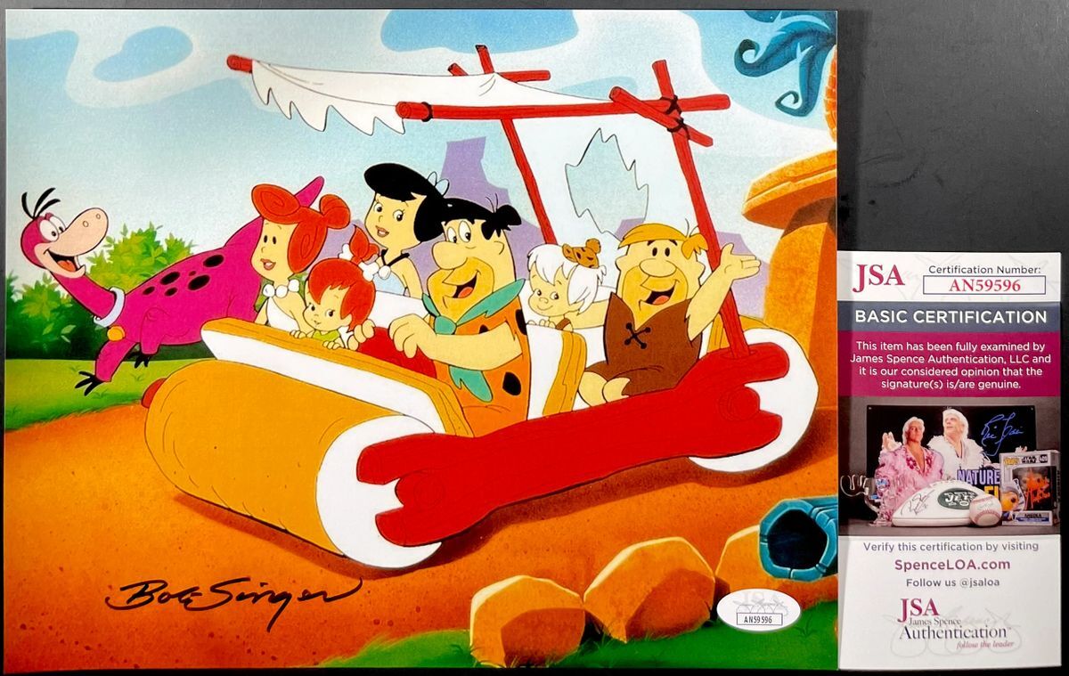 Bob Singer Signed The Flintstones 8x10 Photo B Autograph Hanna-Barbera JSA COA