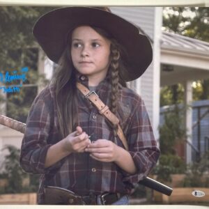 Cailey Fleming Signed The Walking Dead Judith Grimes 16x20 Photo I BAS COA