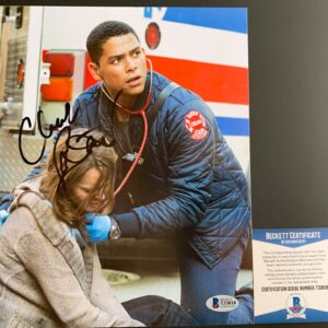 Charlie Barnett Signed Chicago Fire 8x10 Photo B Autograph Peter Mills BAS COA