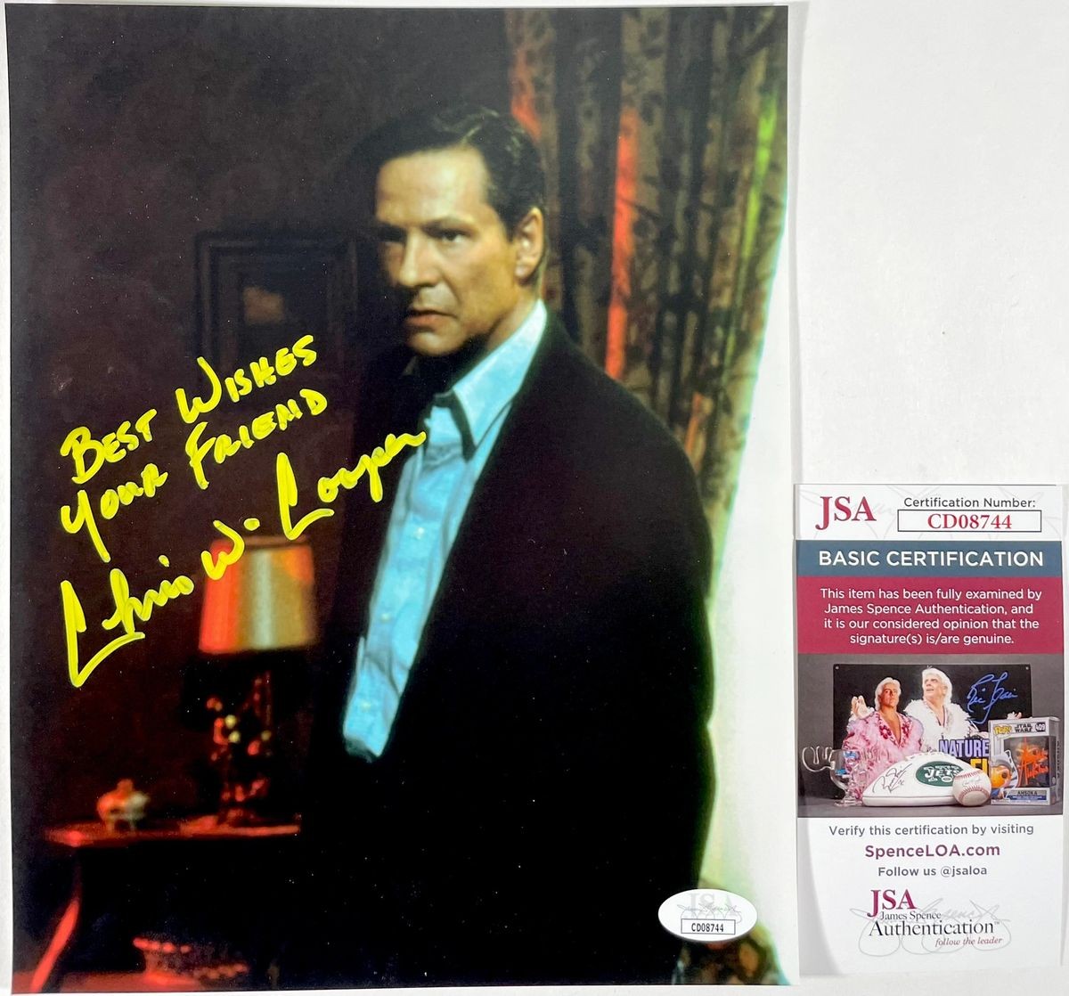 Chris Cooper Signed The Bourne Identity 8x10 Photo B Authentic Autograph JSA COA