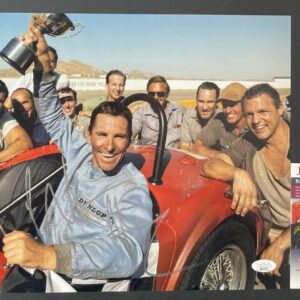 Christian Bale Signed Ford V Ferrari 11x14 Photo B Autograph Ken Miles JSA COA