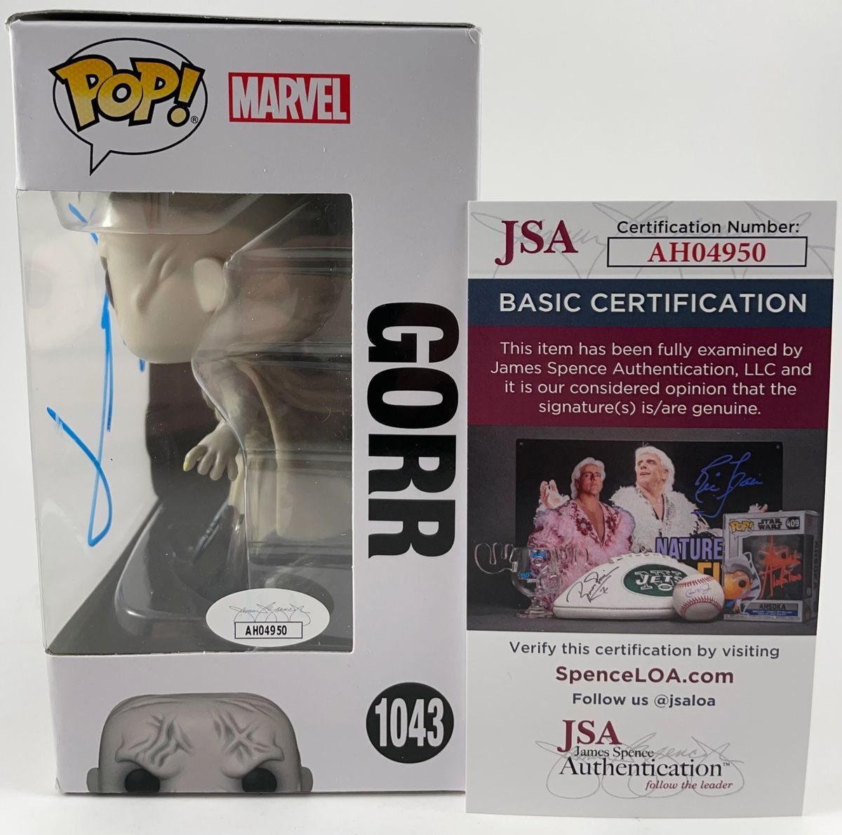 Christian Bale Signed Marvel Thor Love & Thunder Gorr Funko POP! JSA COA - Image 2