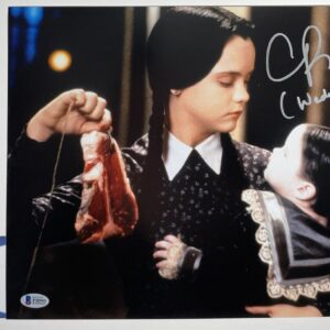 Christina Ricci Signed Addams Family 11x14 Photo A Autograph Wednesday BAS COA