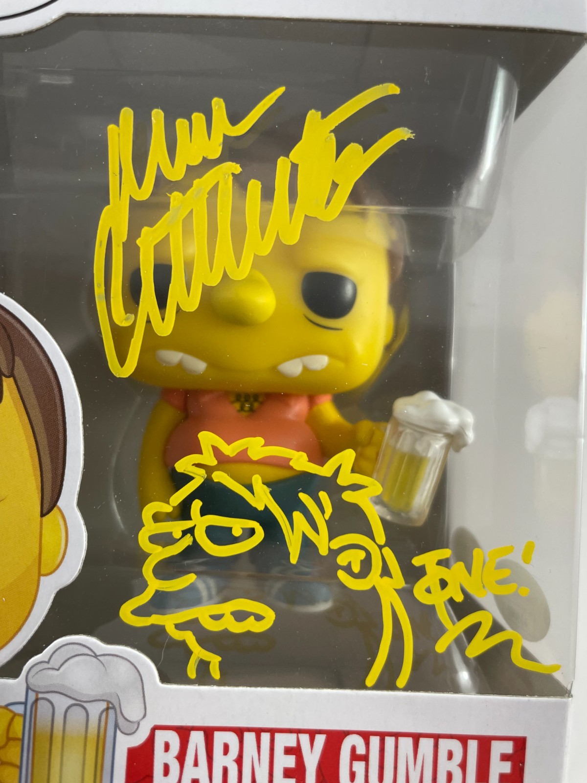 Dan Castellaneta & Tone Rodriguez Signed The Simpsons Barney Funko POP! JSA COA - Image 6