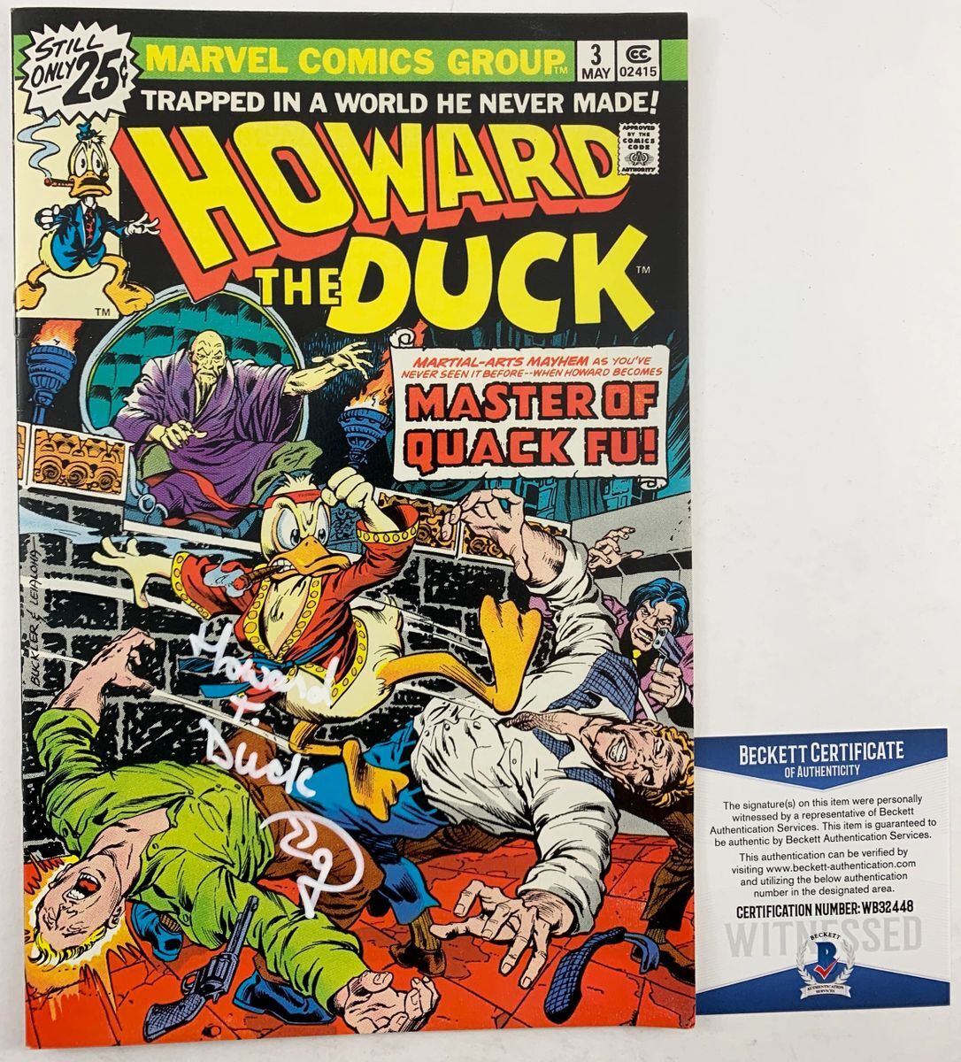 Ed Gale Signed Howard The Duck Comic Book #3 Autograph BAS COA