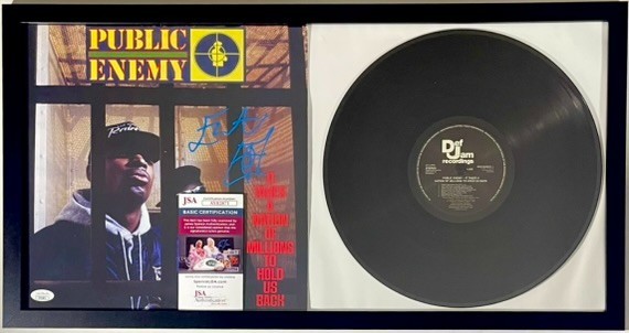Flavor Flav Signed It Takes A Nation Of Vinyl LP Framed Record Display JSA COA - Image 2
