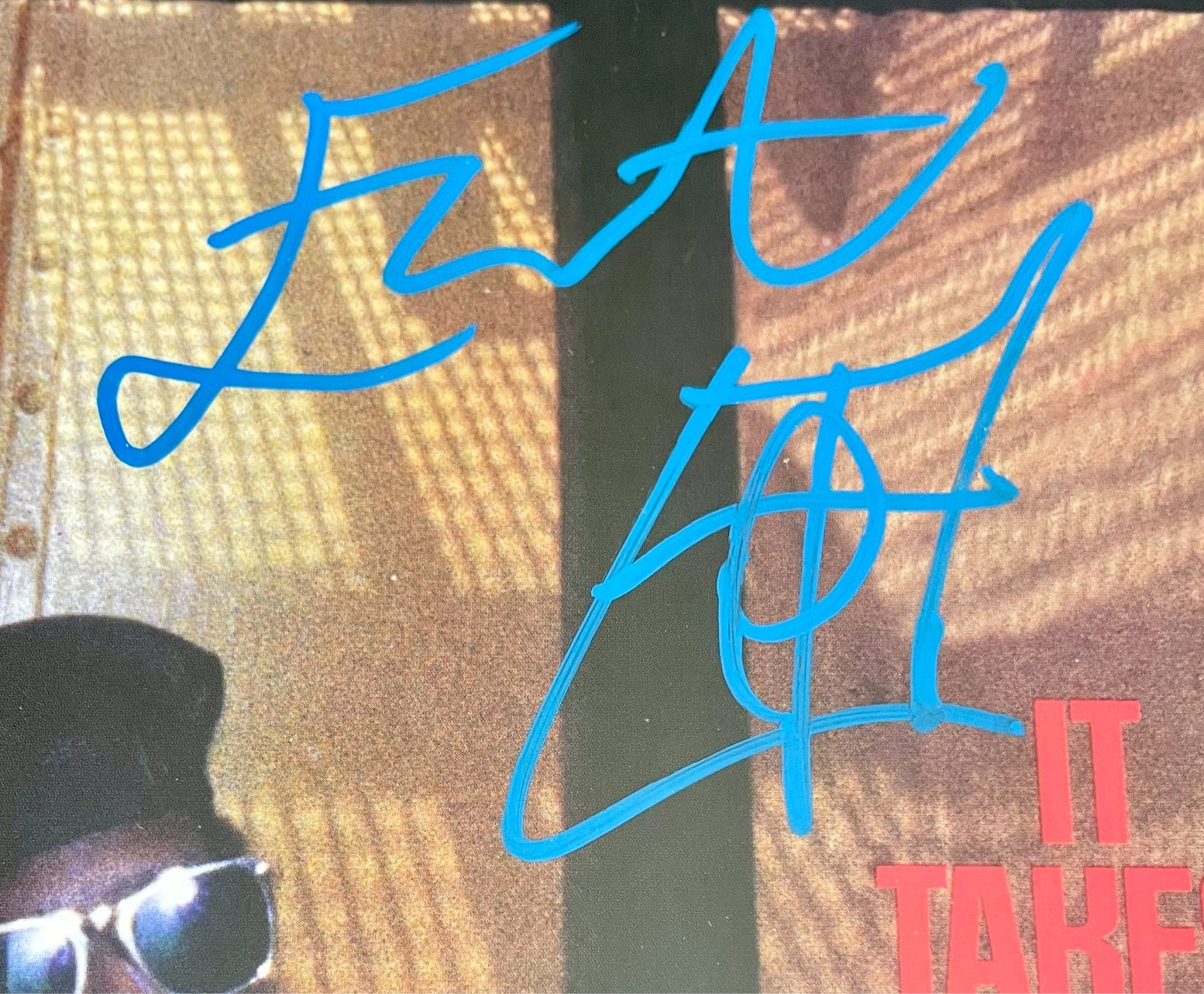 Flavor Flav Signed It Takes A Nation Of Vinyl LP Framed Record Display JSA COA - Image 3