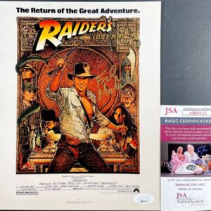 Frank Marshall Signed Raiders Of The Lost Ark 8x10 Mini Poster Autograph JSA COA