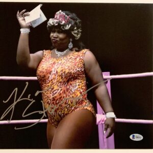 GLOW Kia Stevens Signed 11x14 Photo Autograph AEW Awesome Kong Wit Beckett COA