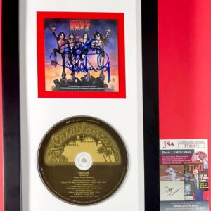 Gene Simmons Paul Stanley Signed KISS Destroyer 45th CD Framed Display JSA COA