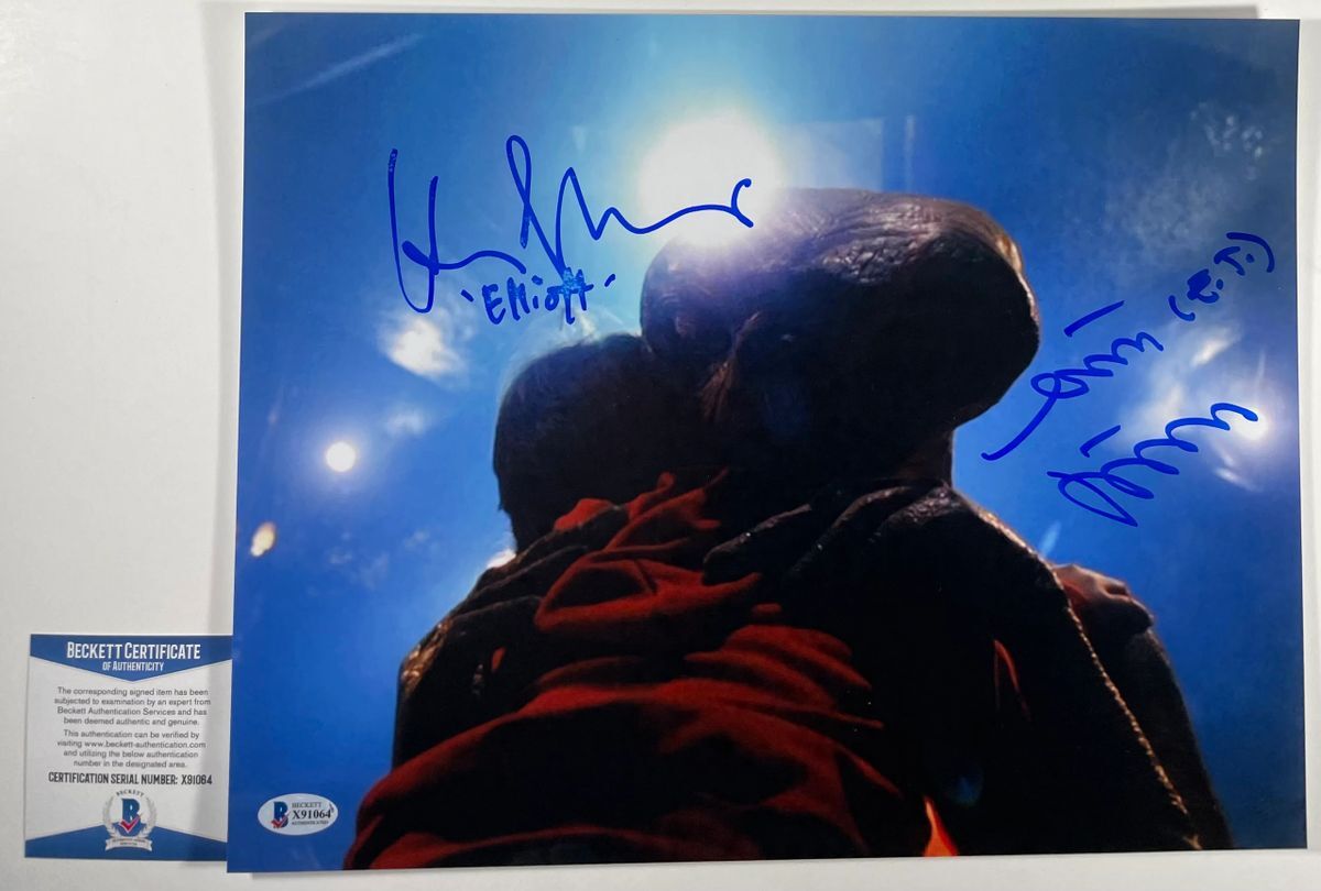 Henry Thomas & Matthew DeMeritt Signed E.T. 11x14 Photo B Autograph BAS COA