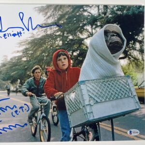 Henry Thomas & Matthew DeMeritt Signed E.T. 11x14 Photo B Autograph BAS COA