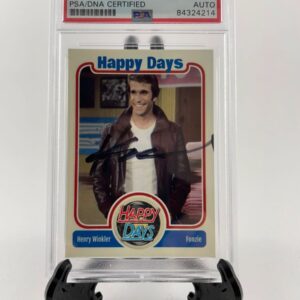 Henry Winkler Signed Happy Days Fonzie Trading Card A PSA/DNA Slab Encapsulated