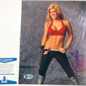 Impact Wrestling Knockout Madison Rayne Autographed 8X10 Photo Signed BAS COA