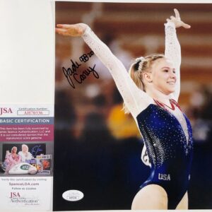 Jade Carey Signed Tokyo Olympics Gold Gymnast 8x10 Photo F Autograph JSA COA