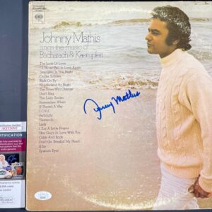 Johnny Mathis Sings The Music Of Bacharach & Kaempfert Signed Vinyl JSA COA