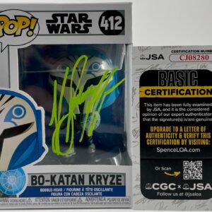 Katee Sackhoff Signed Star Wars Bo-Katan Kryze Funko POP! Vinyl 412 JSA COA