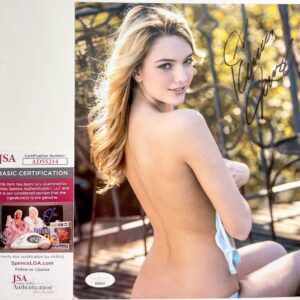 Kenna James Signed 8x10 Photo B Autograph Sexy Model Adult Film Star JSA COA