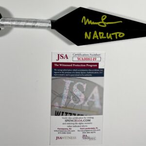 Maile Flanagan Signed Naruto Shippuden 10 Inch Kunai Knife Autograph JSA COA