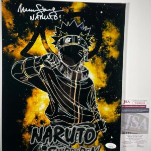 Maile Flanagan Signed Naruto Shippuden Metallic 11x14 Photo K Autograph JSA COA