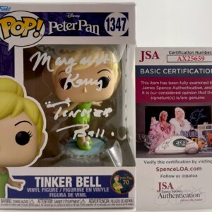 Margaret Kerry Signed Disney Peter Pan Tinker Bell Funko POP! Vinyl #1347JSA COA