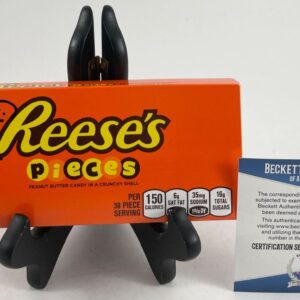 Matthew De Meritt Signed Reese's Pieces Candy Box E.T. Autograph Beckett BAS COA