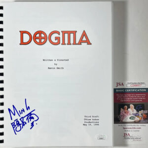 Ming Chen Signed Dogma Complete Movie Script Authentic Autograph JSA COA