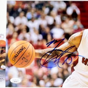 NBA Mario Chalmers Signed Miami Heat 8x10 Photo A Autograph JSA COA
