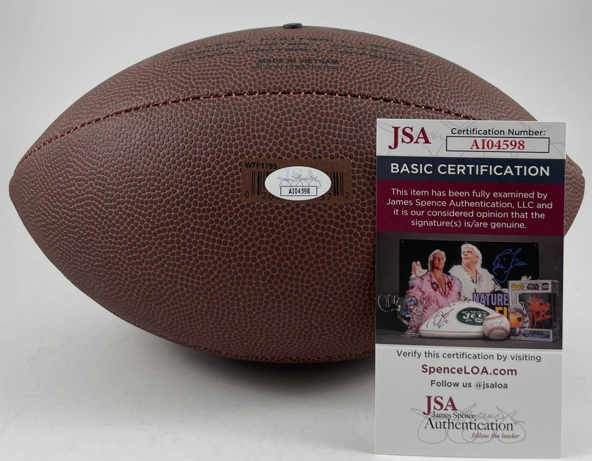 NFL Talanoa Hufanga San Francisco 49ers Signed Wilson Official Football JSA COA - Image 2