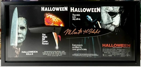 Nick Castle Signed Halloween Kitchen Knife Framed Shadow Box Display JSA COA