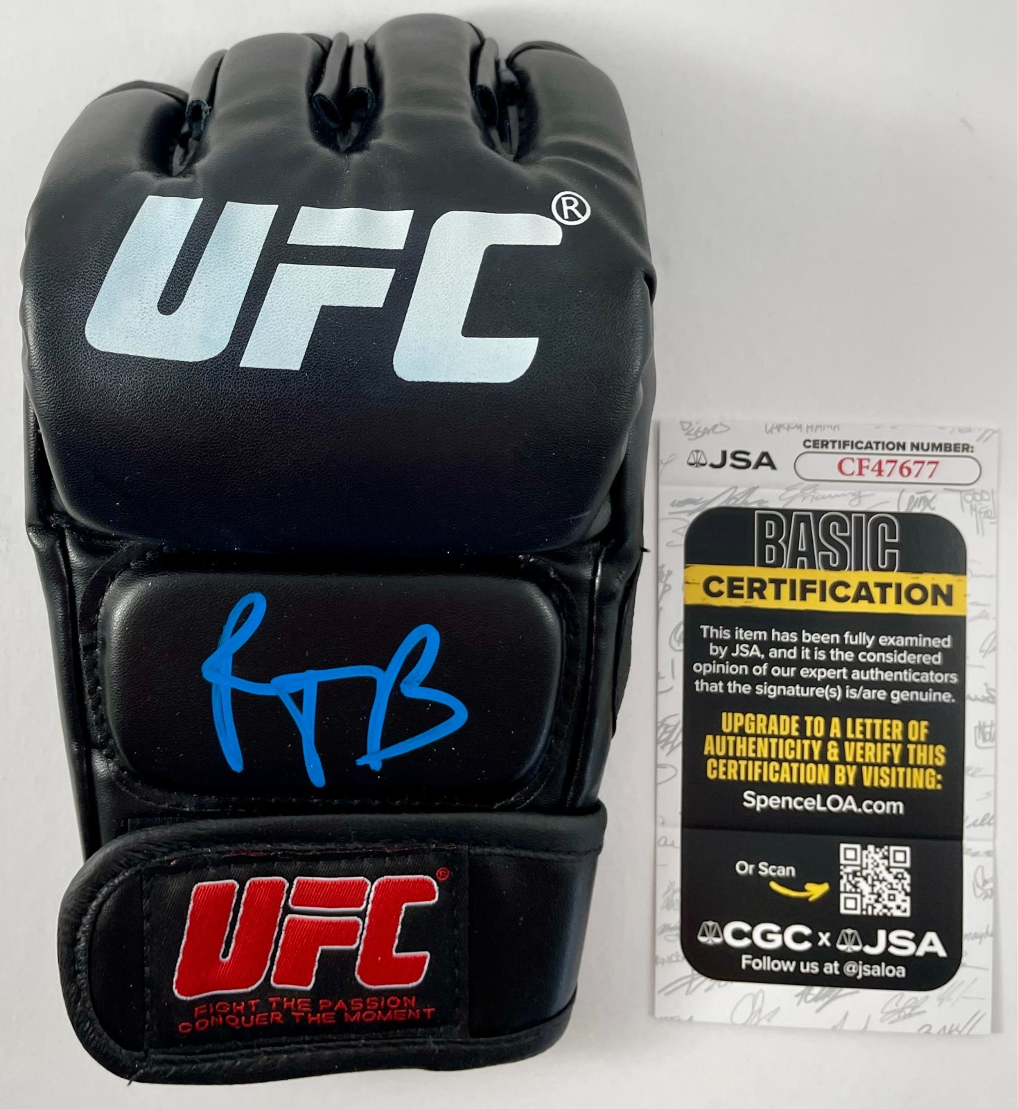 Paddy Pimblett Signed Black UFC MMA Glove Autograph Paddy The Baddy JSA COA