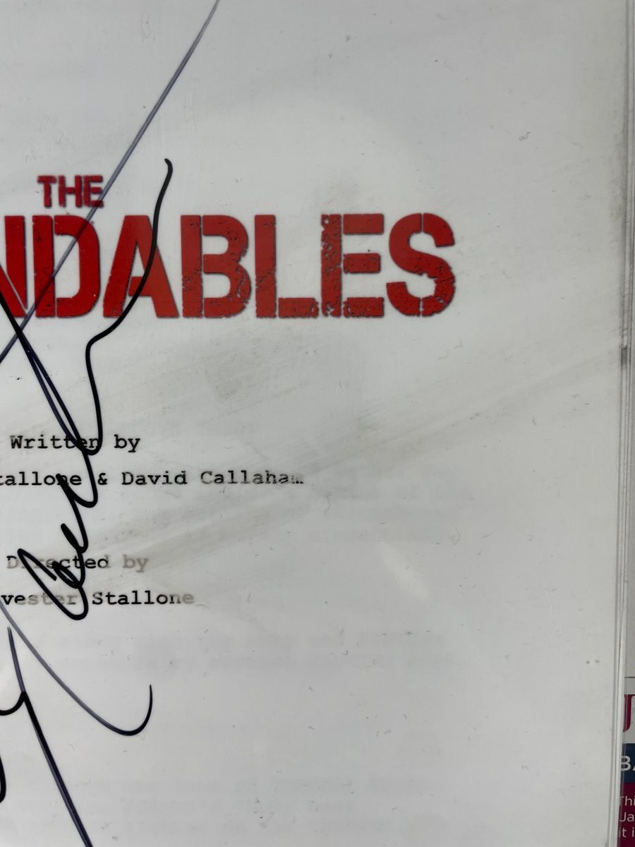 Randy Couture Signed The Expendables Complete Movie Script Autograph JSA COA - Image 2
