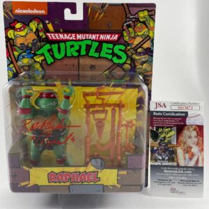 Rob Paulsen Signed Teenage Mutant Ninja Turtles Raphael Playmates Figure JSA COA