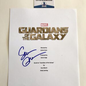 Sean Gunn Signed Guardians Of The Galaxy Movie Script Cover Autograph BAS COA