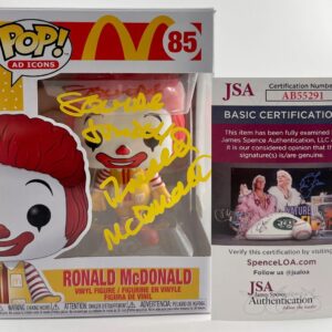 Squire Fridell Signed McDonalds Ronald McDonald Funko POP! Autograph JSA COA
